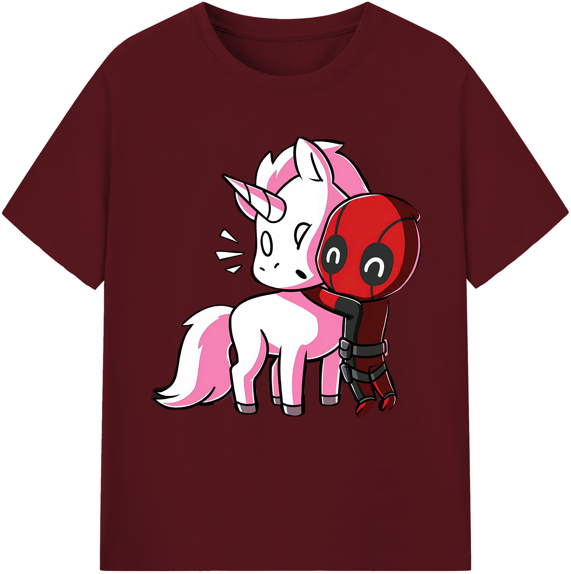 （画像用） Deadpool デッドプール 綿100％半袖Tシャツ（フロントプリント）